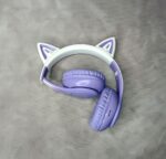 Hoco W42 CAT Ear фиолетовый-серый